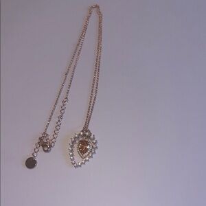 Elegant November birthday rose Gold Pendant Necklace